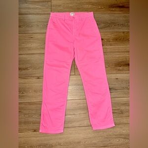 J.Crew Vintage Straight Pink Chinos Size 26 Barbiecore Preppy
